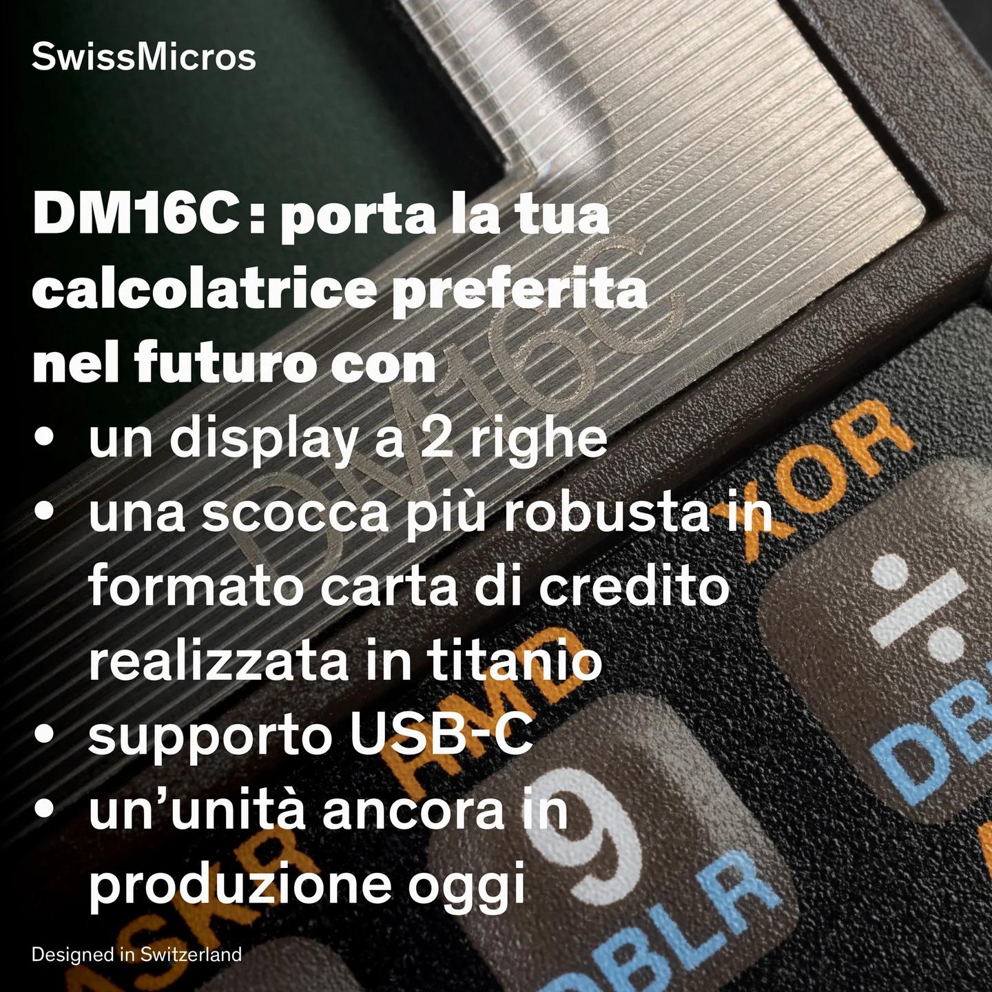 Calcolatrice per programmatori DM16C