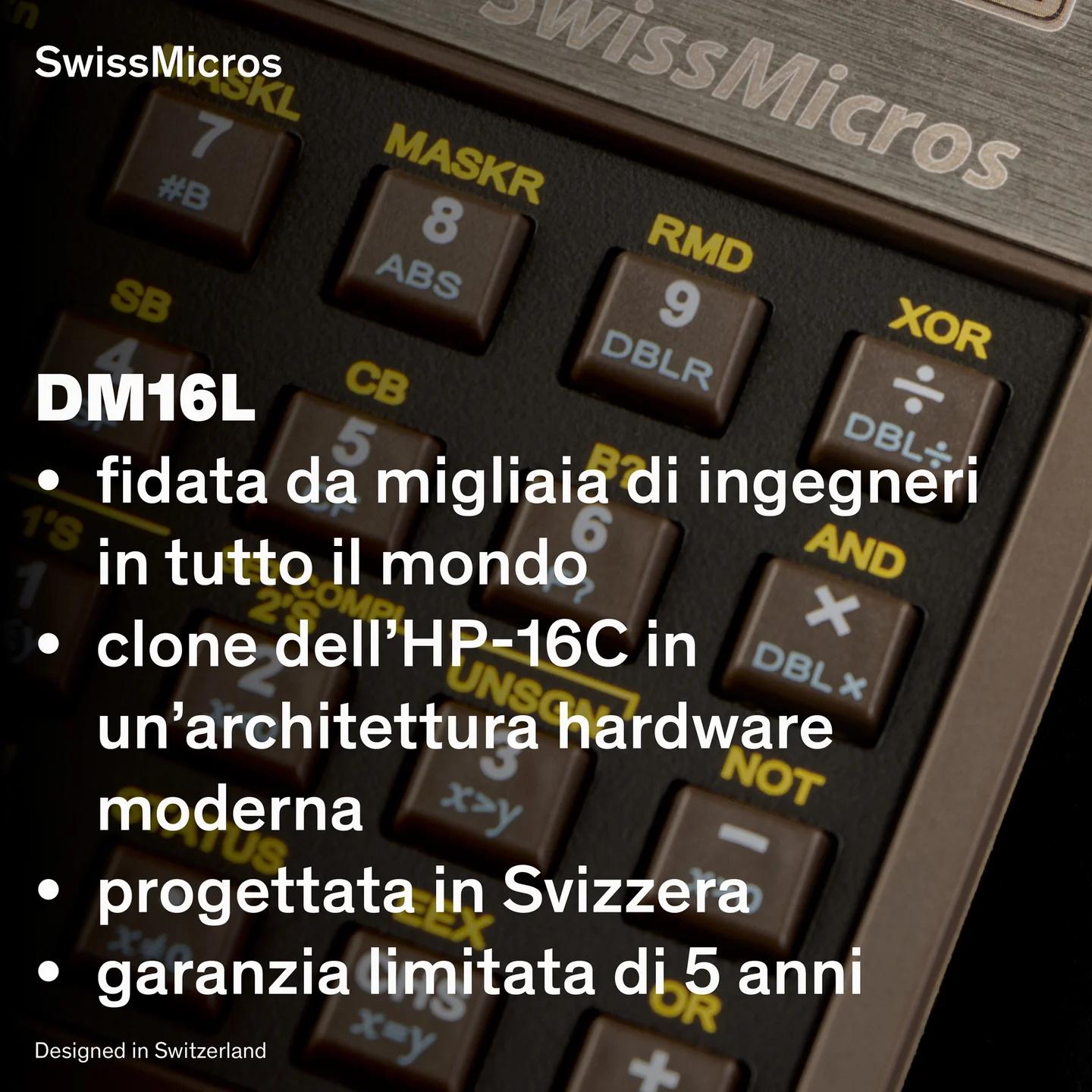 Calcolatrice per programmatori DM16L