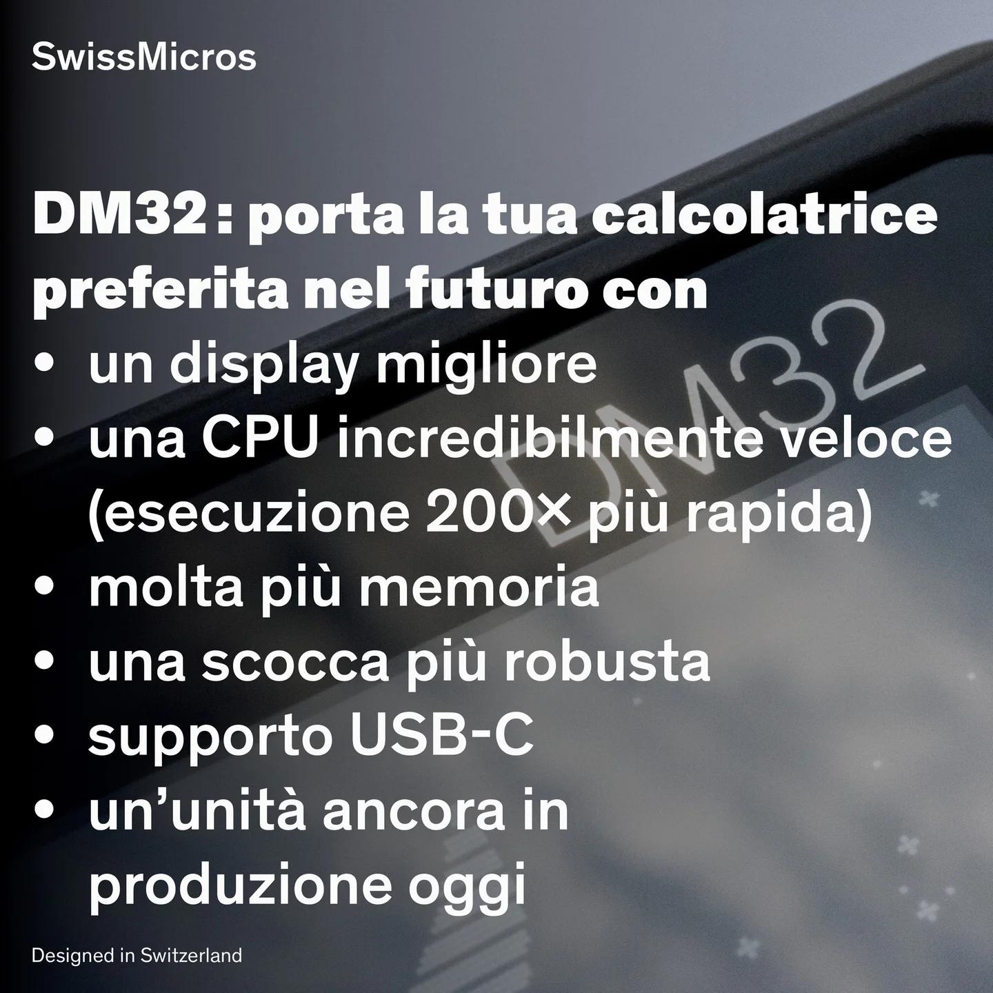 Calcolatrice scientifica DM32