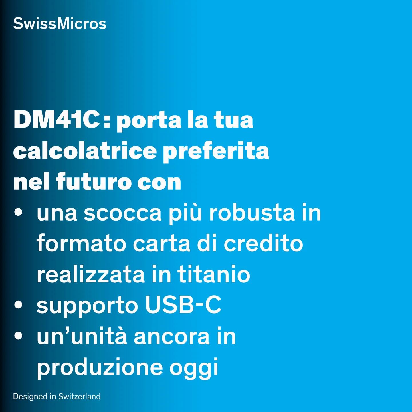 Calcolatrice di sistema DM41C