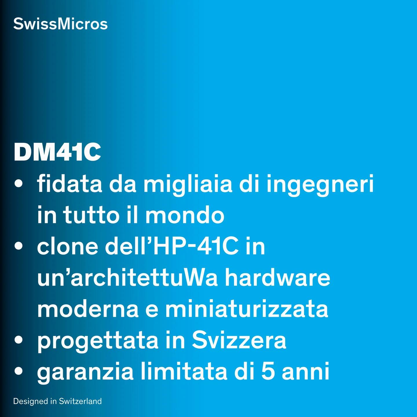 Calcolatrice di sistema DM41C