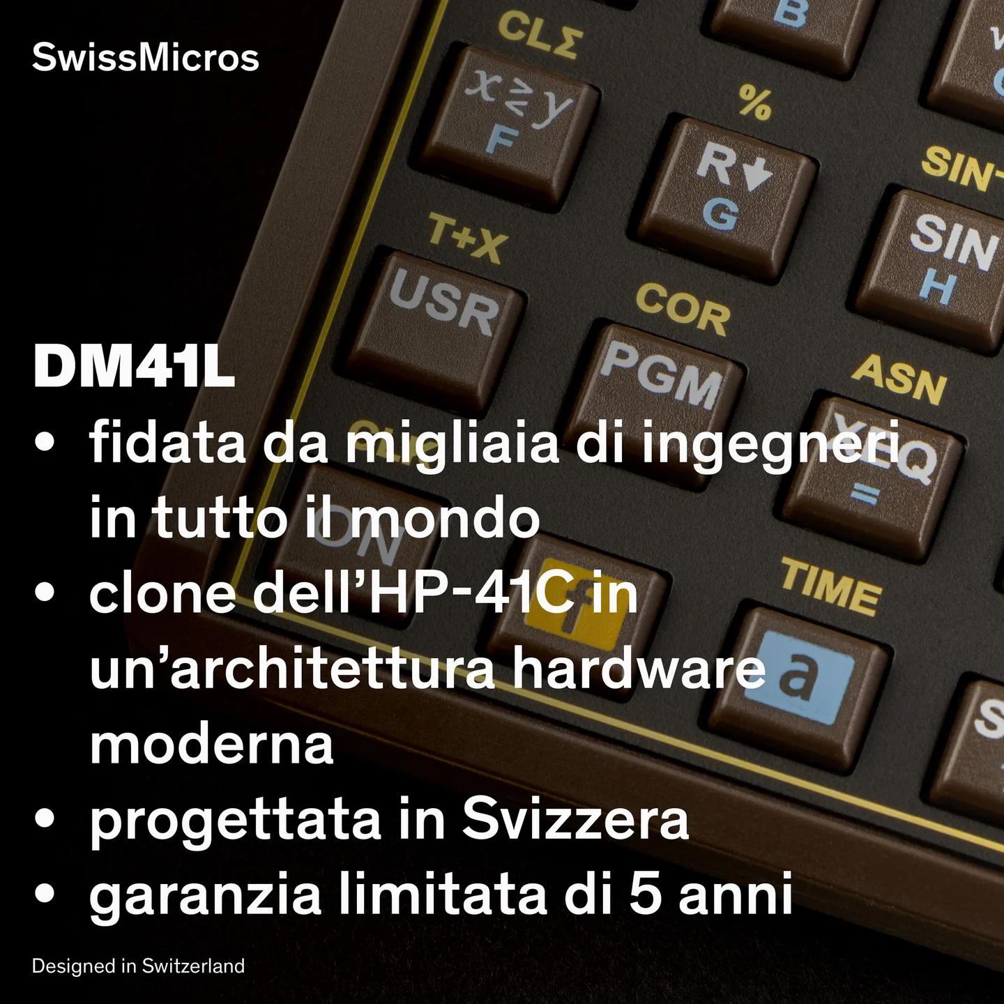 Calcolatrice del sistema DM41L