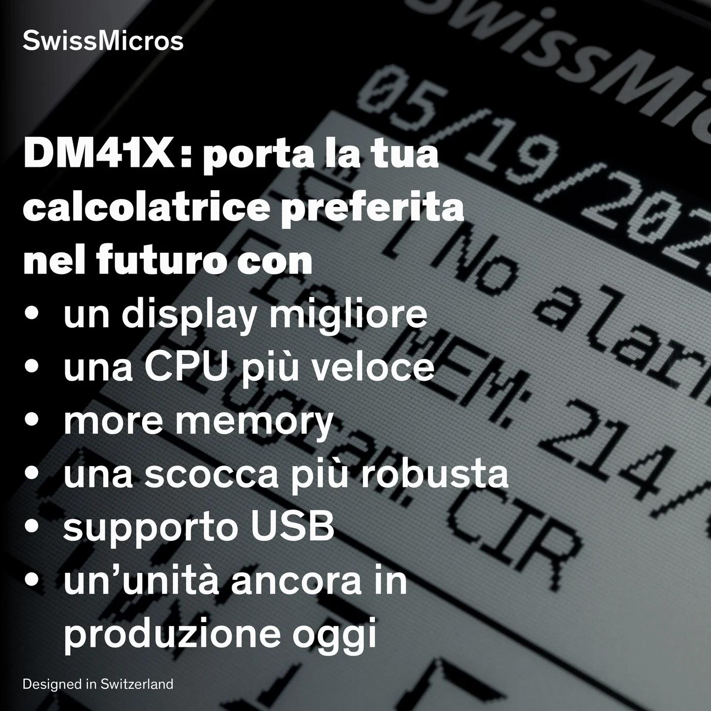 Calcolatrice del sistema DM41X