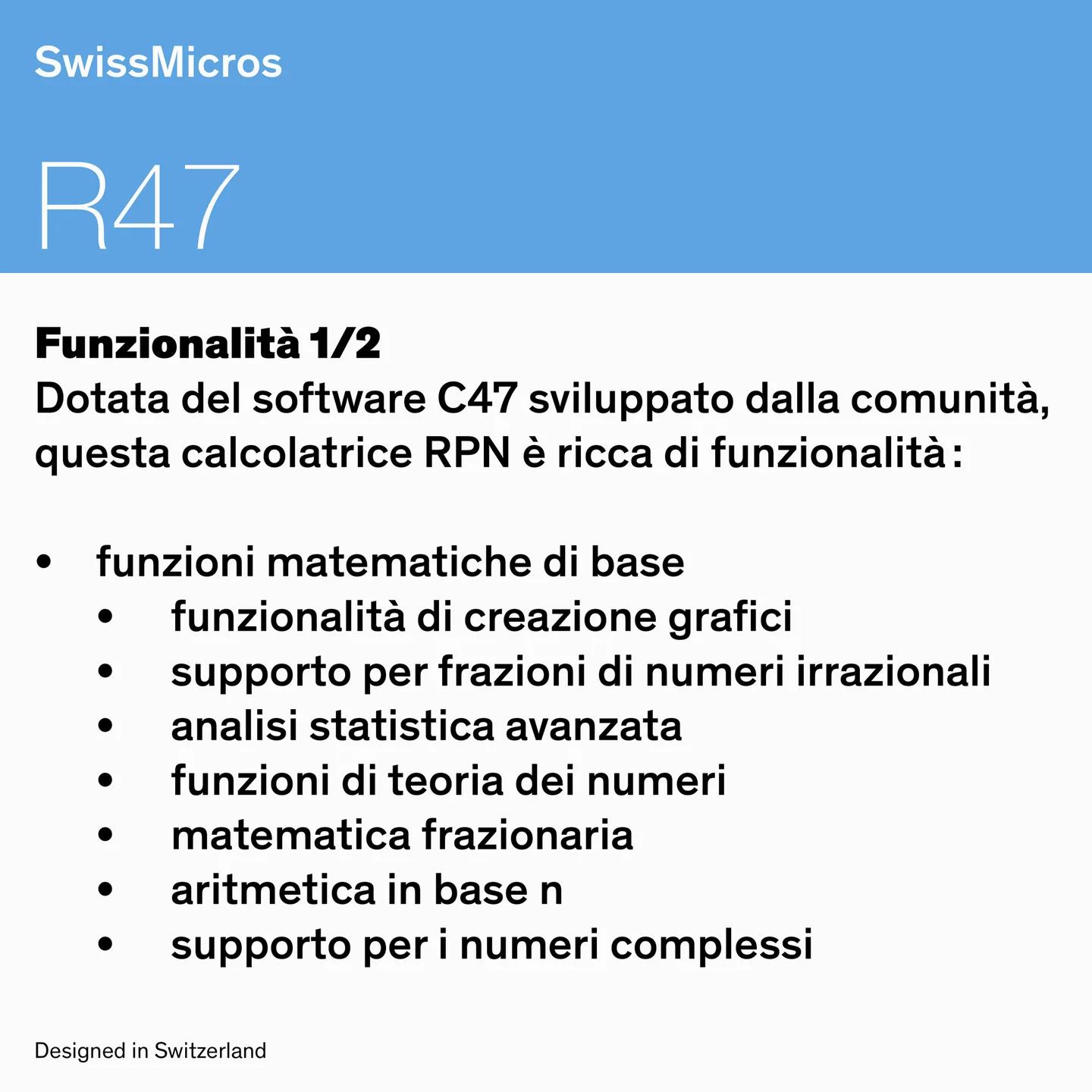 Calcolatrice scientifica R47