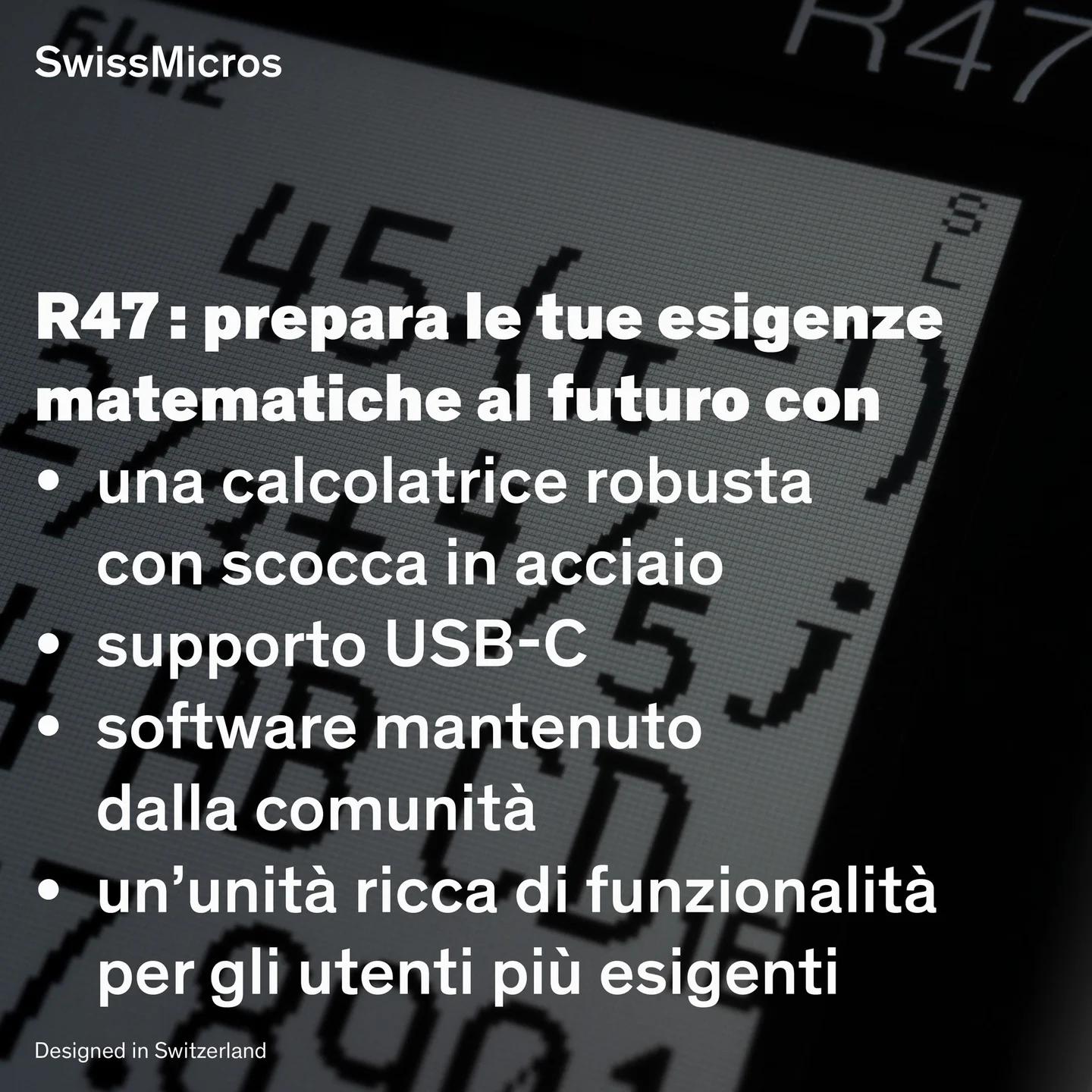 Calcolatrice scientifica R47